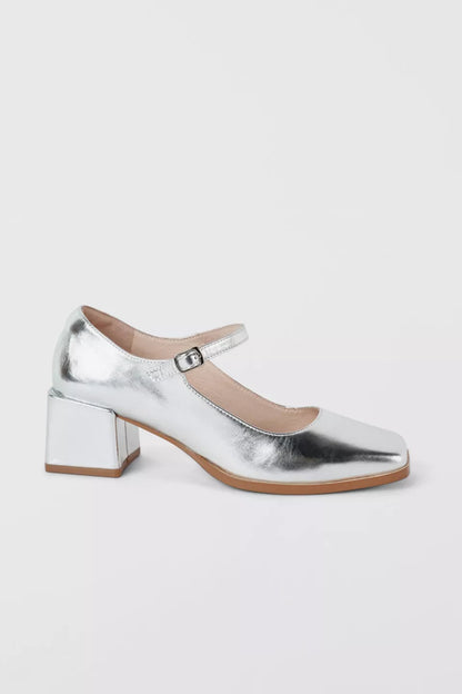 Christopher Mary Janes in Silver