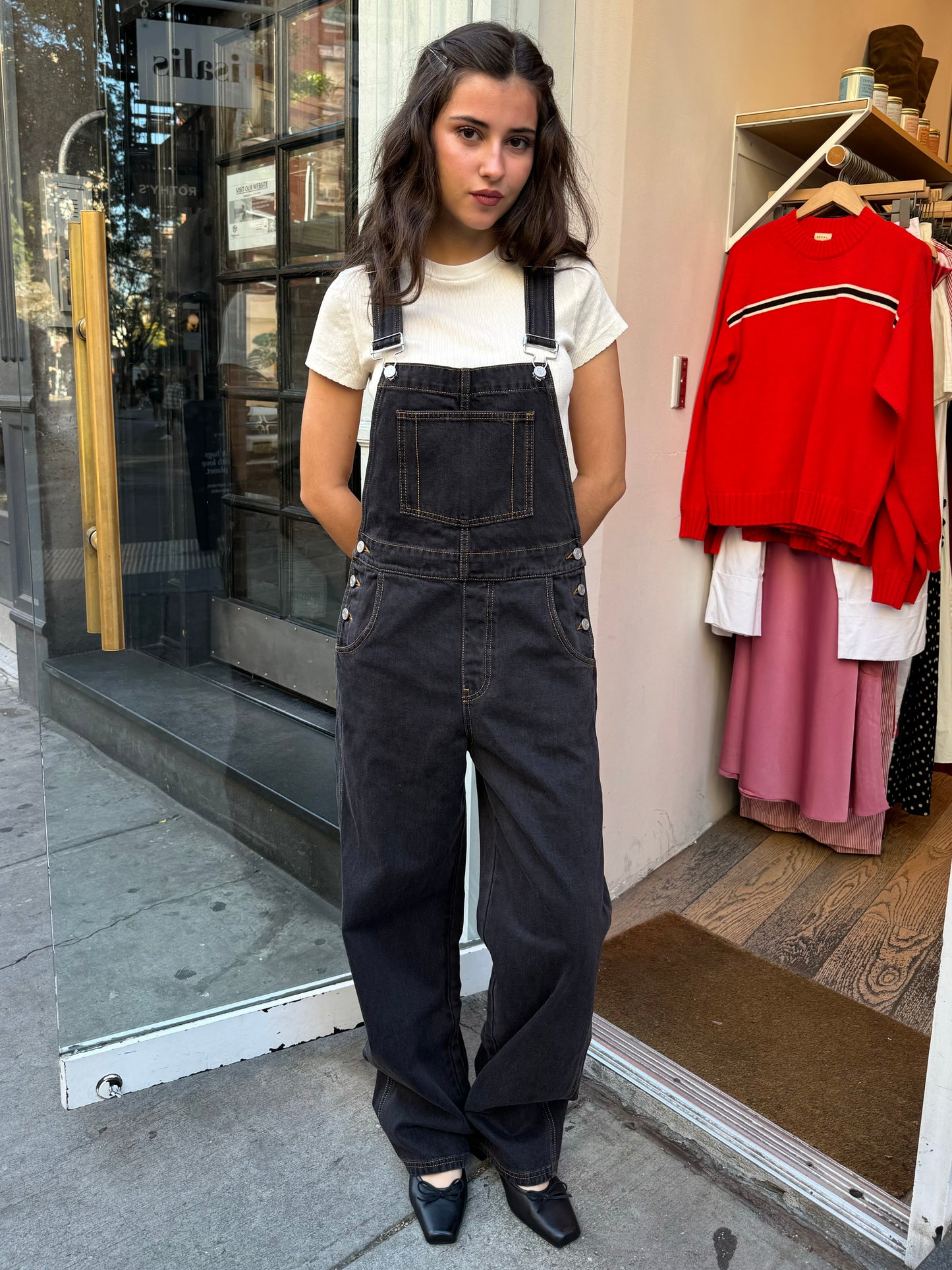 Mississippi Overalls in Washed Black