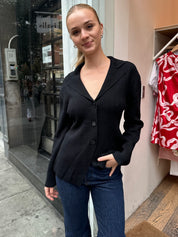 Rebecca Button Up in Black