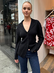 Rebecca Button Up in Black