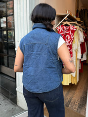 Merced Vest in Denim Blue