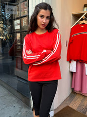 Sophie Jersey Long Sleeve in Red