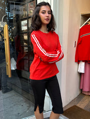 Sophie Jersey Long Sleeve in Red