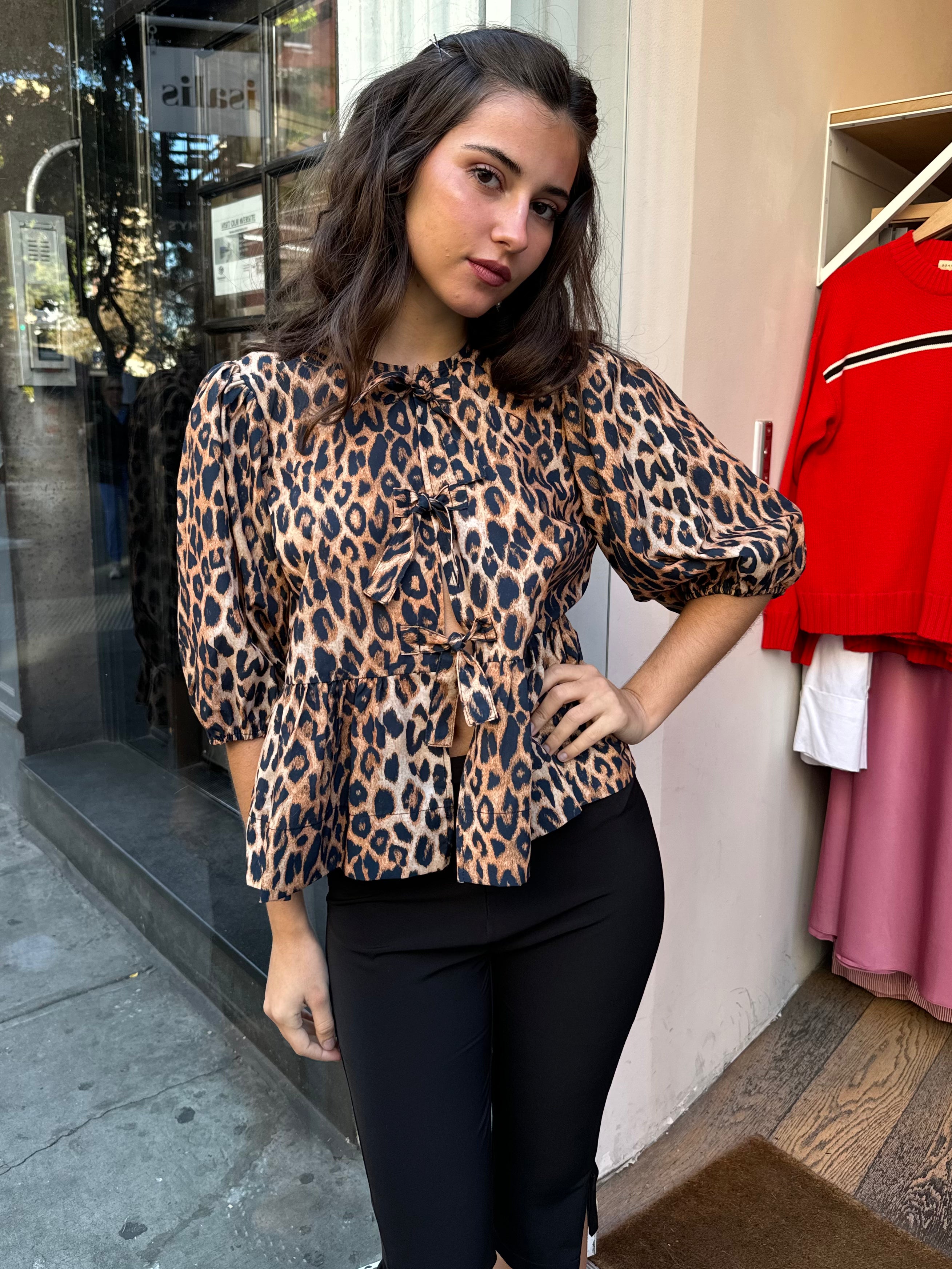 Yasmine Top in Leopard