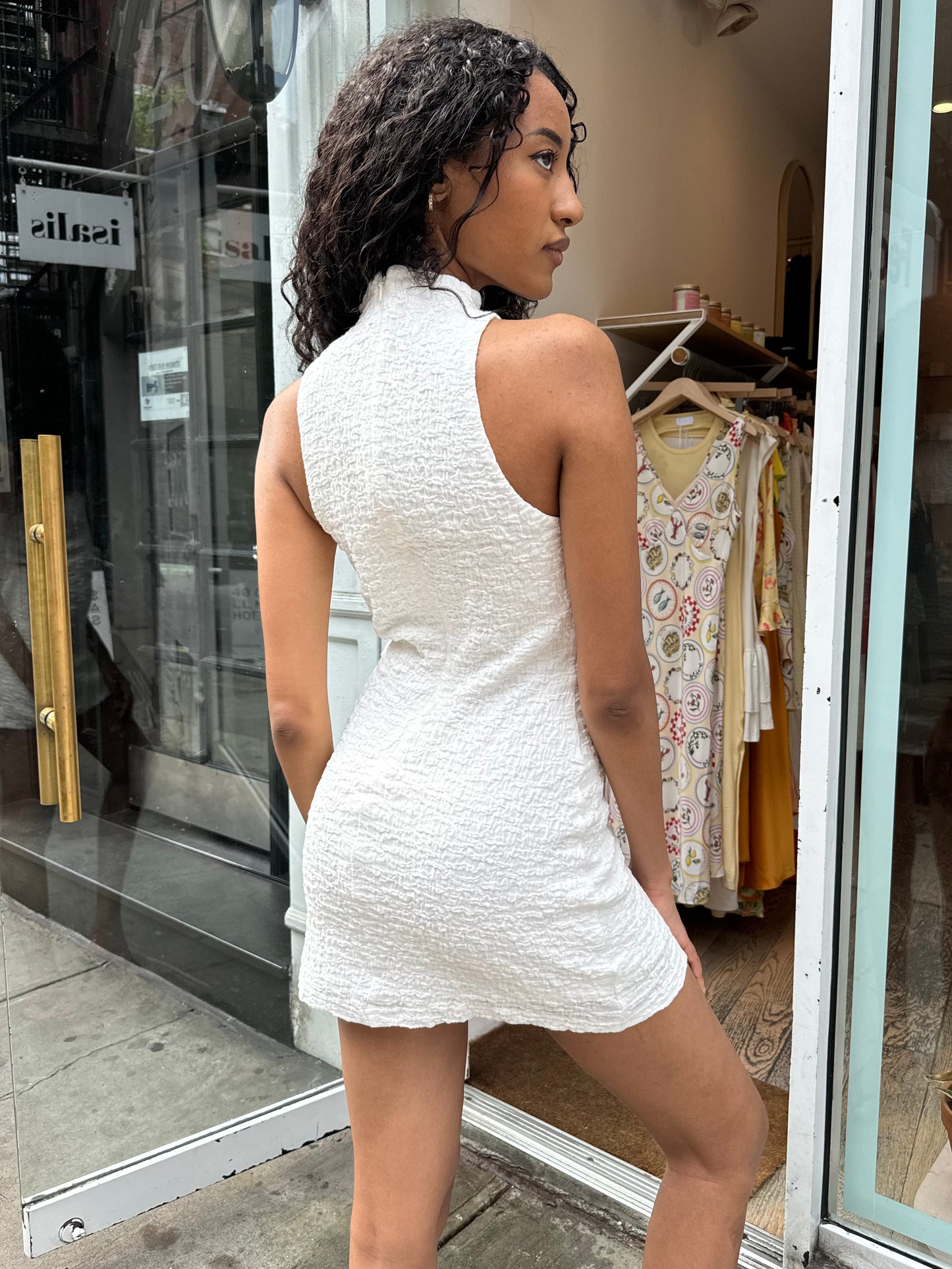 Brielle Mini Dress in Cream