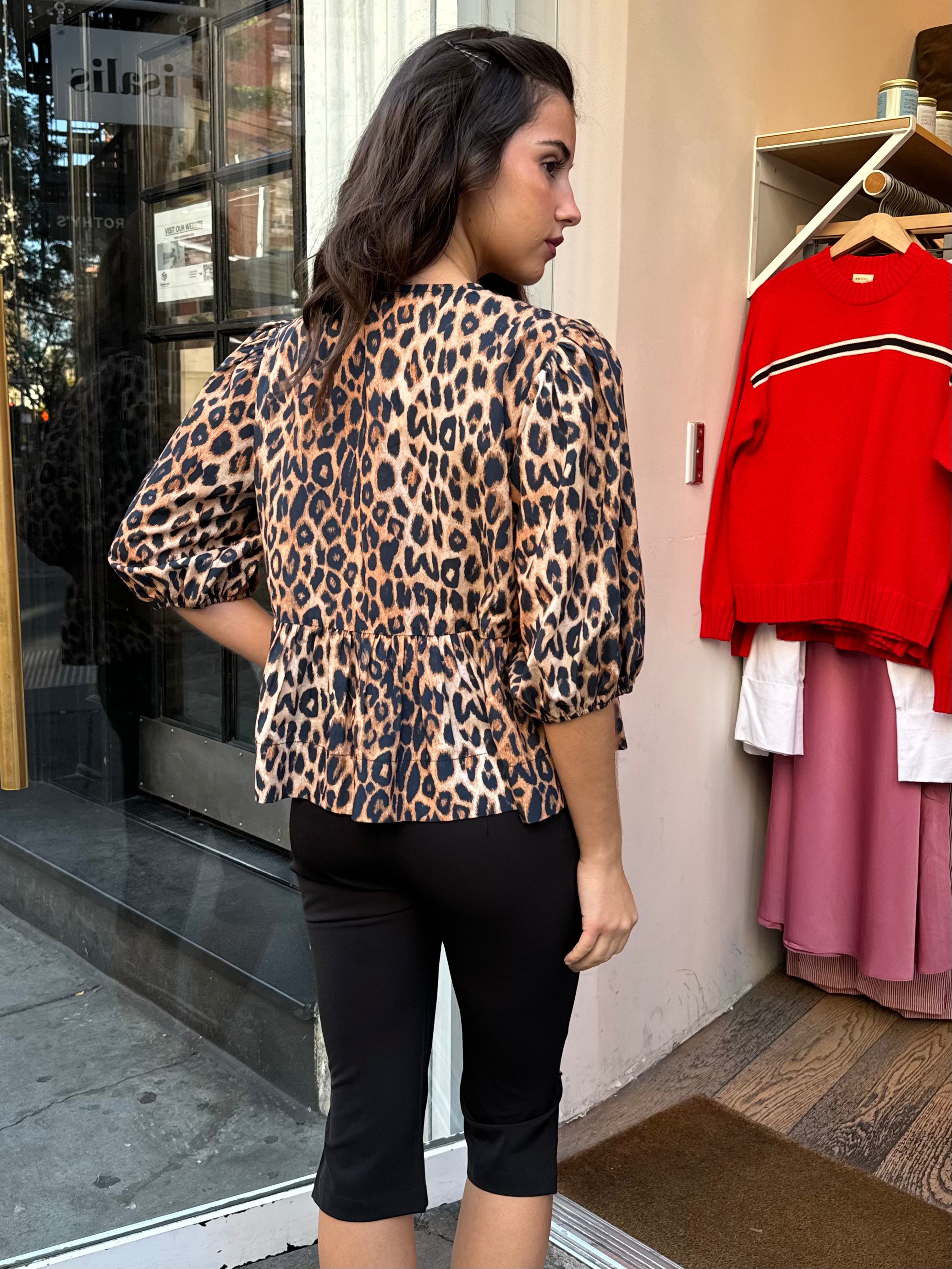 Yasmine Top in Leopard