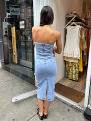 Jude Strapless Denim Dress