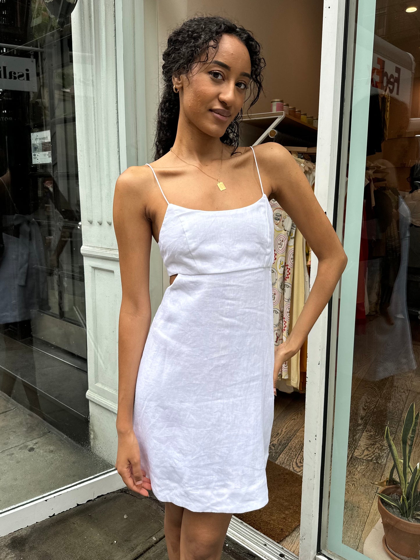 Antibes Mini Dress in White