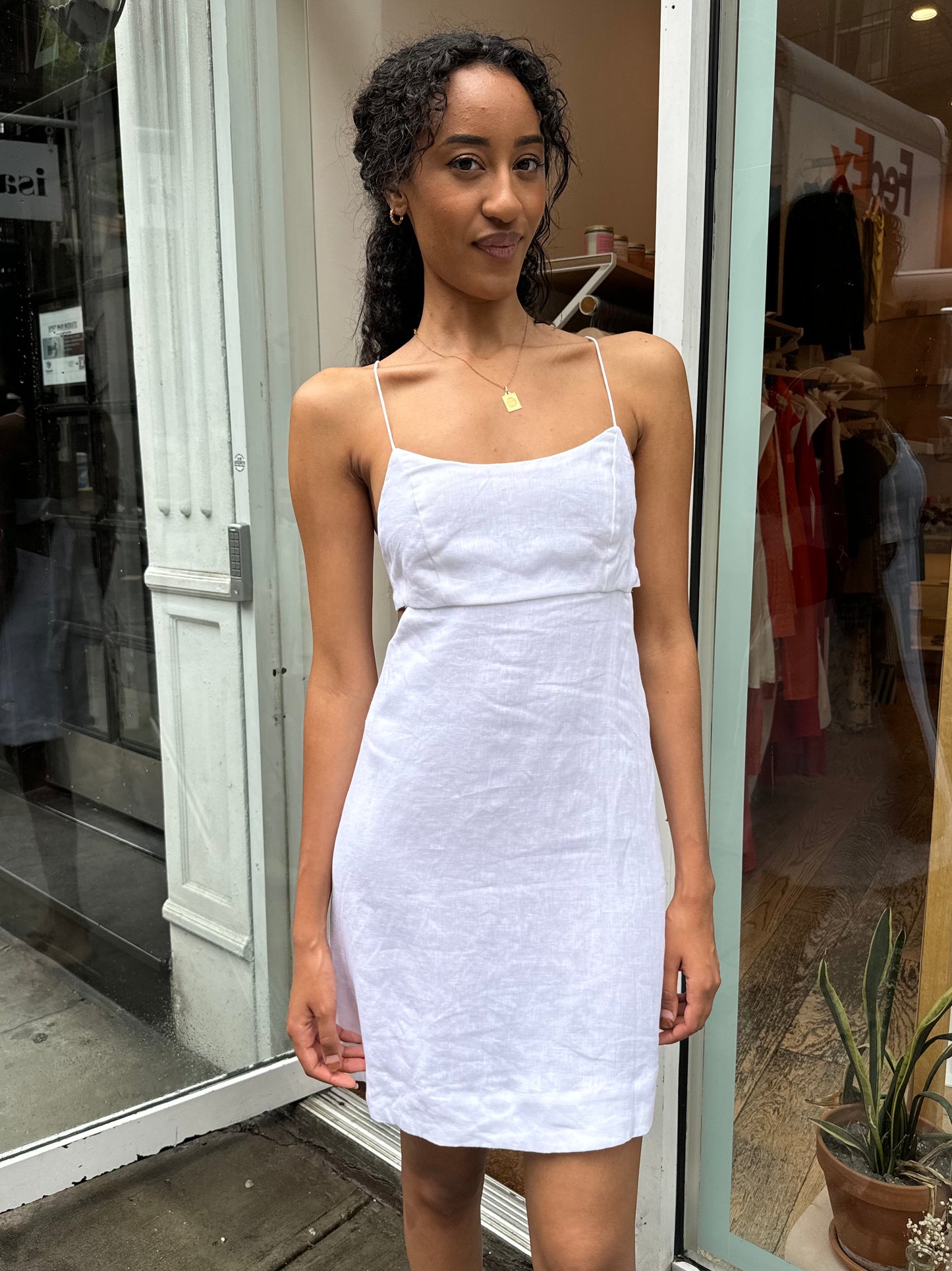 Antibes Mini Dress in White