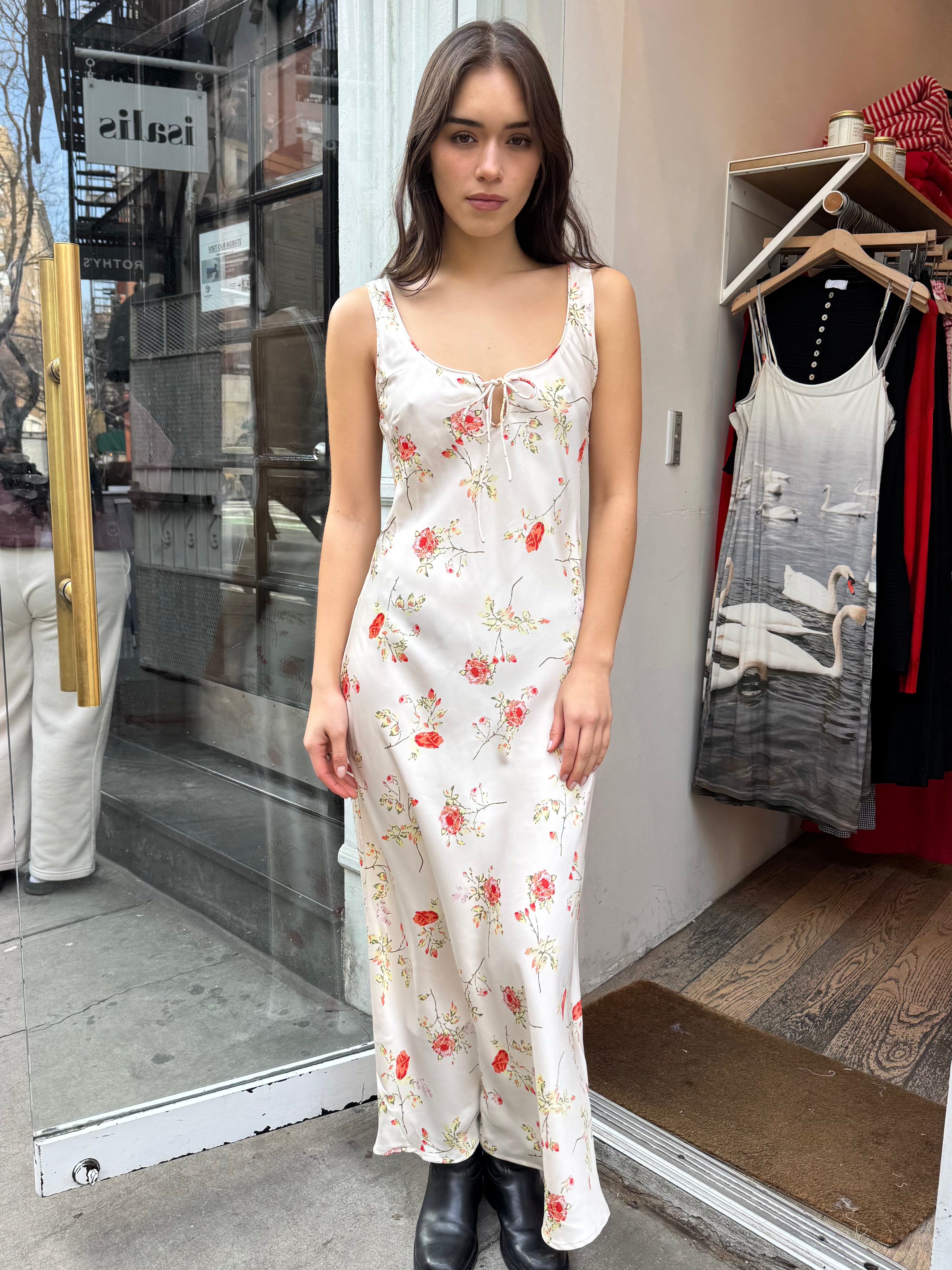 Jaylin Maxi Dress in Cream Floral