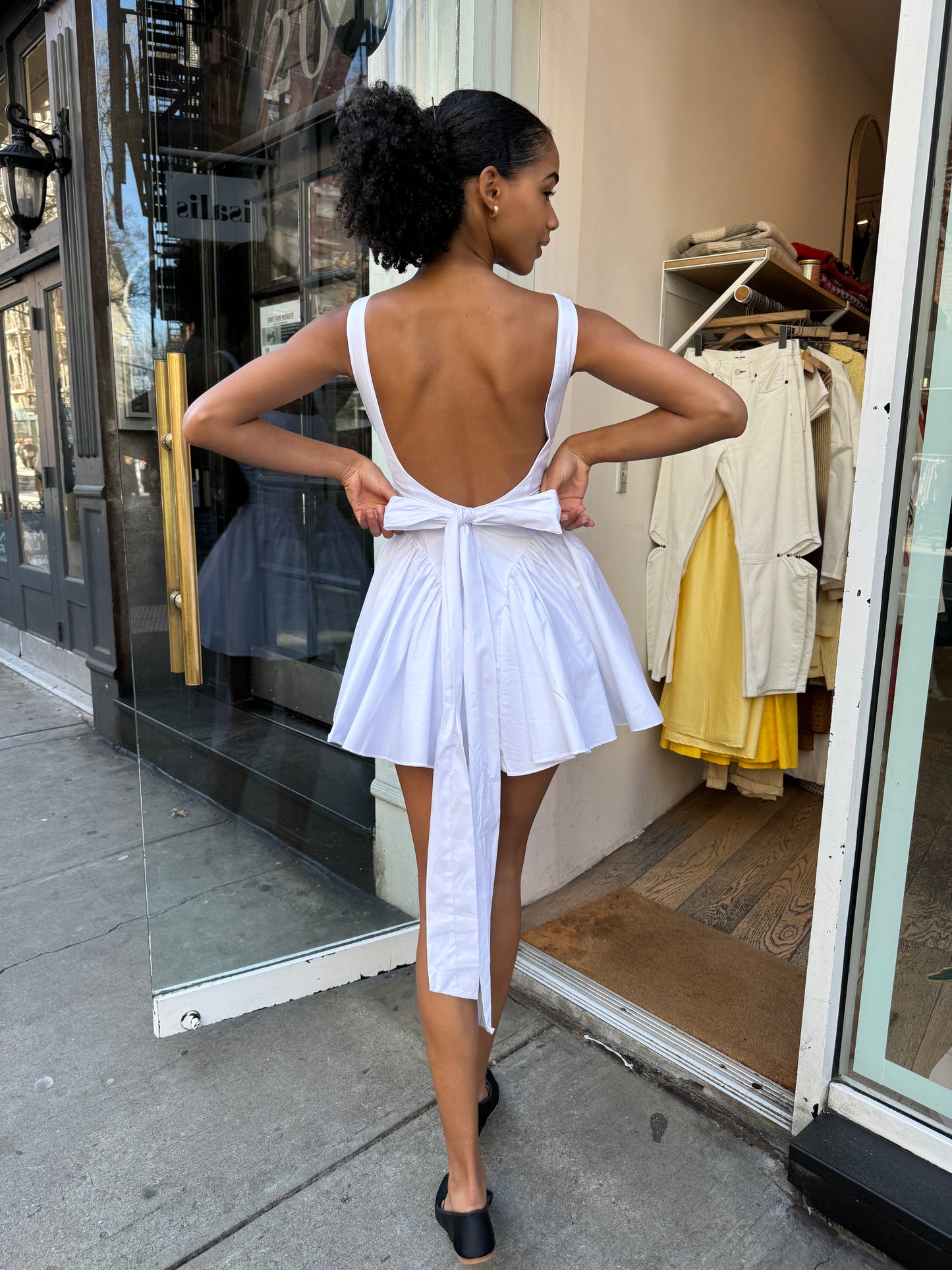 Ballet Mini Dress in White