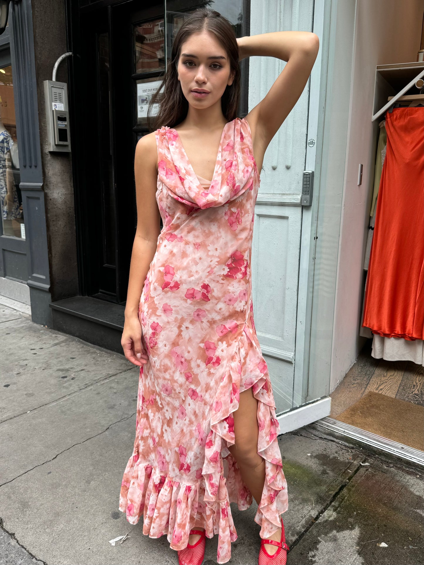 Cecilia Dress in Mauve Floral