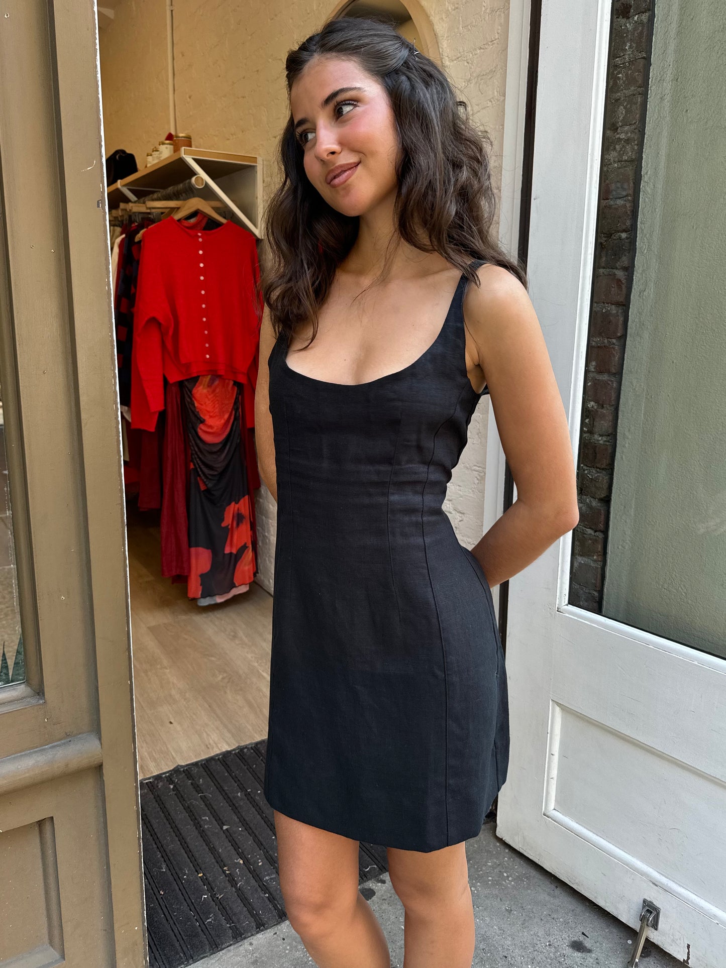 Sanne Mini Dress in Black