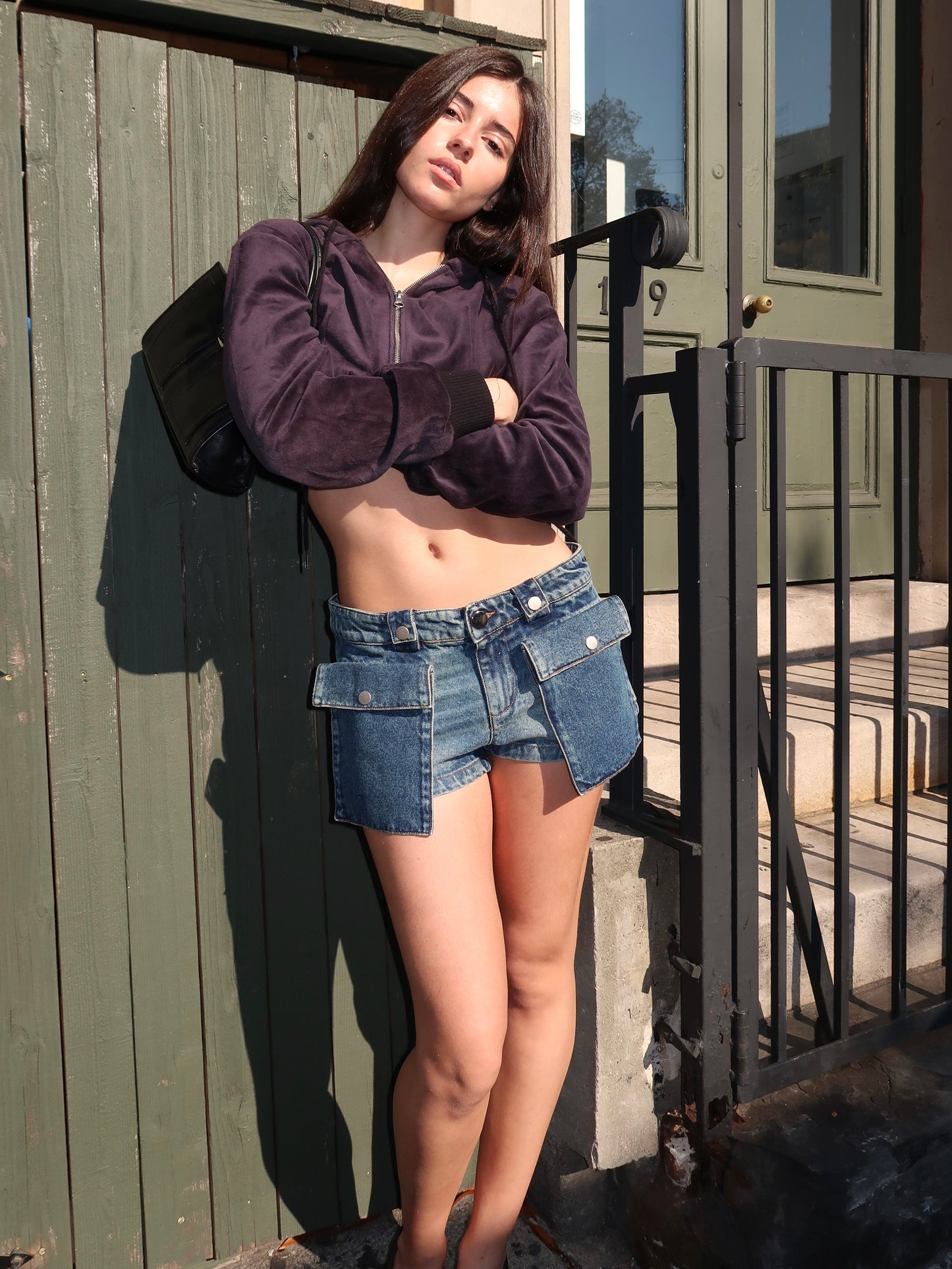 Micro Shorts in Denim