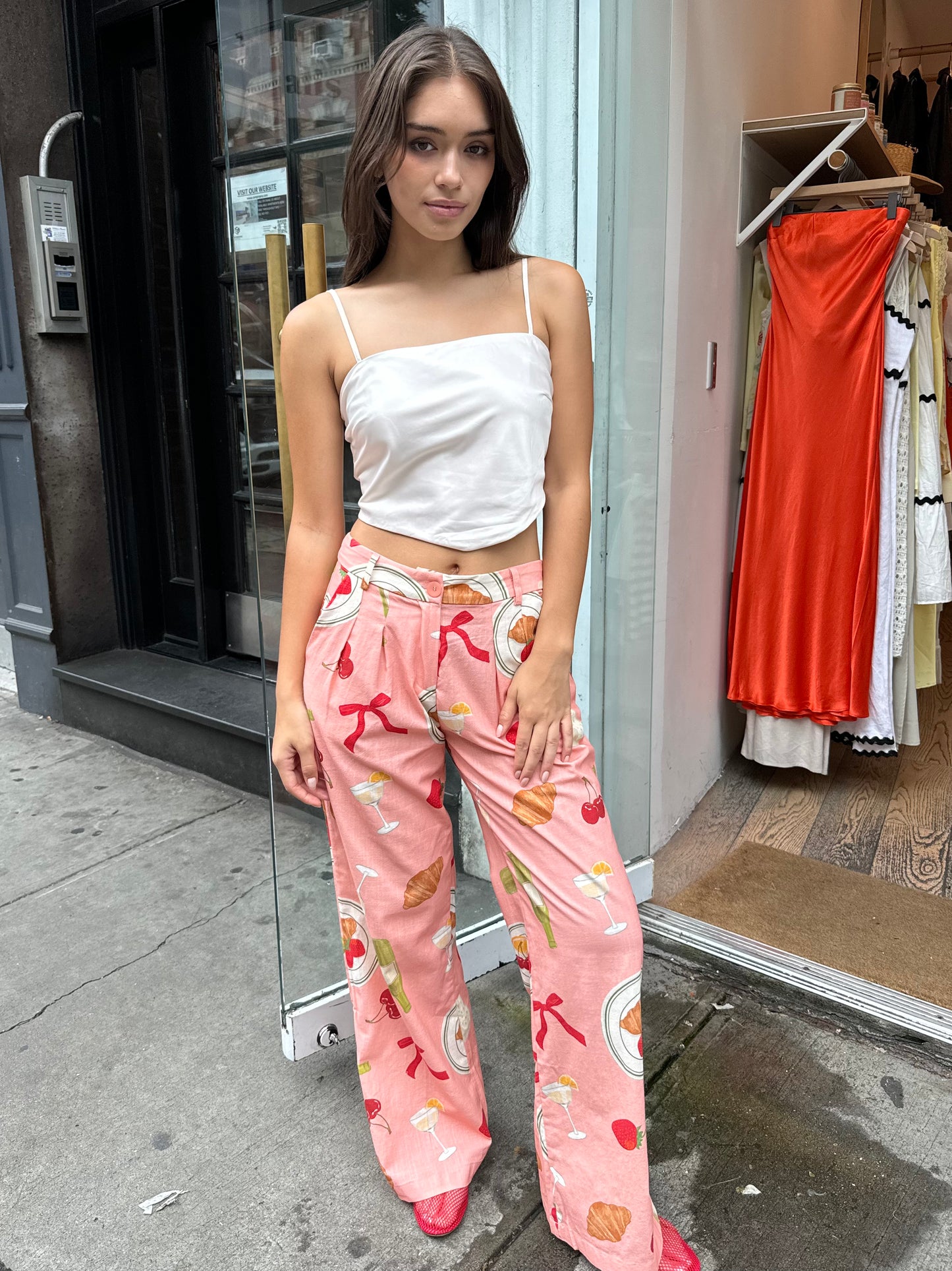 Fessant Trousers in Brunch Peach