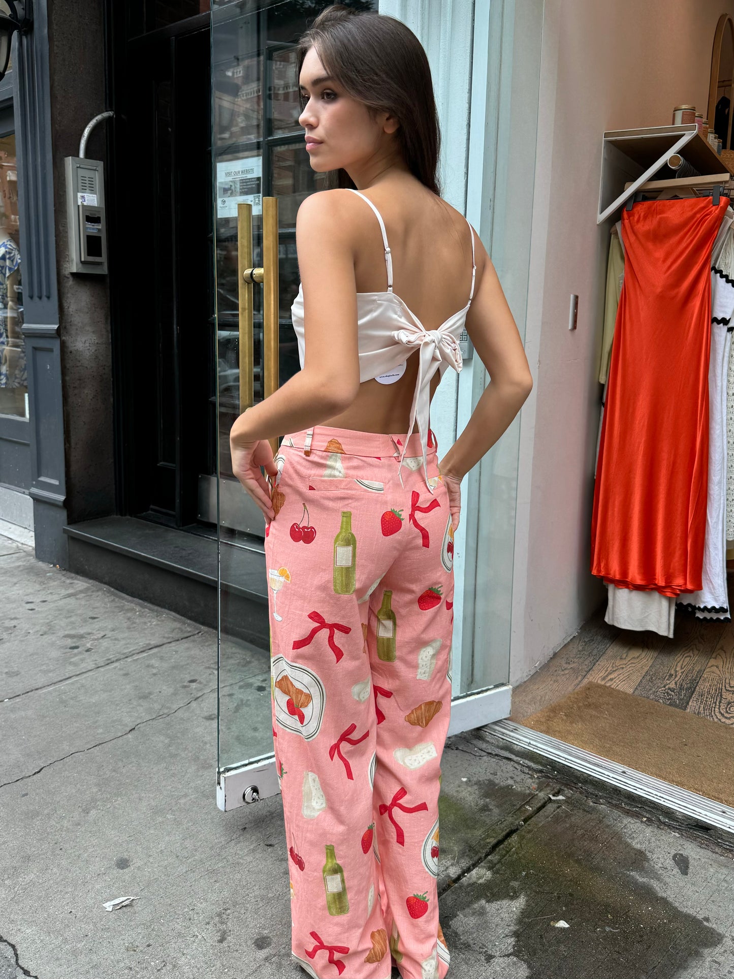 Fessant Trousers in Brunch Peach