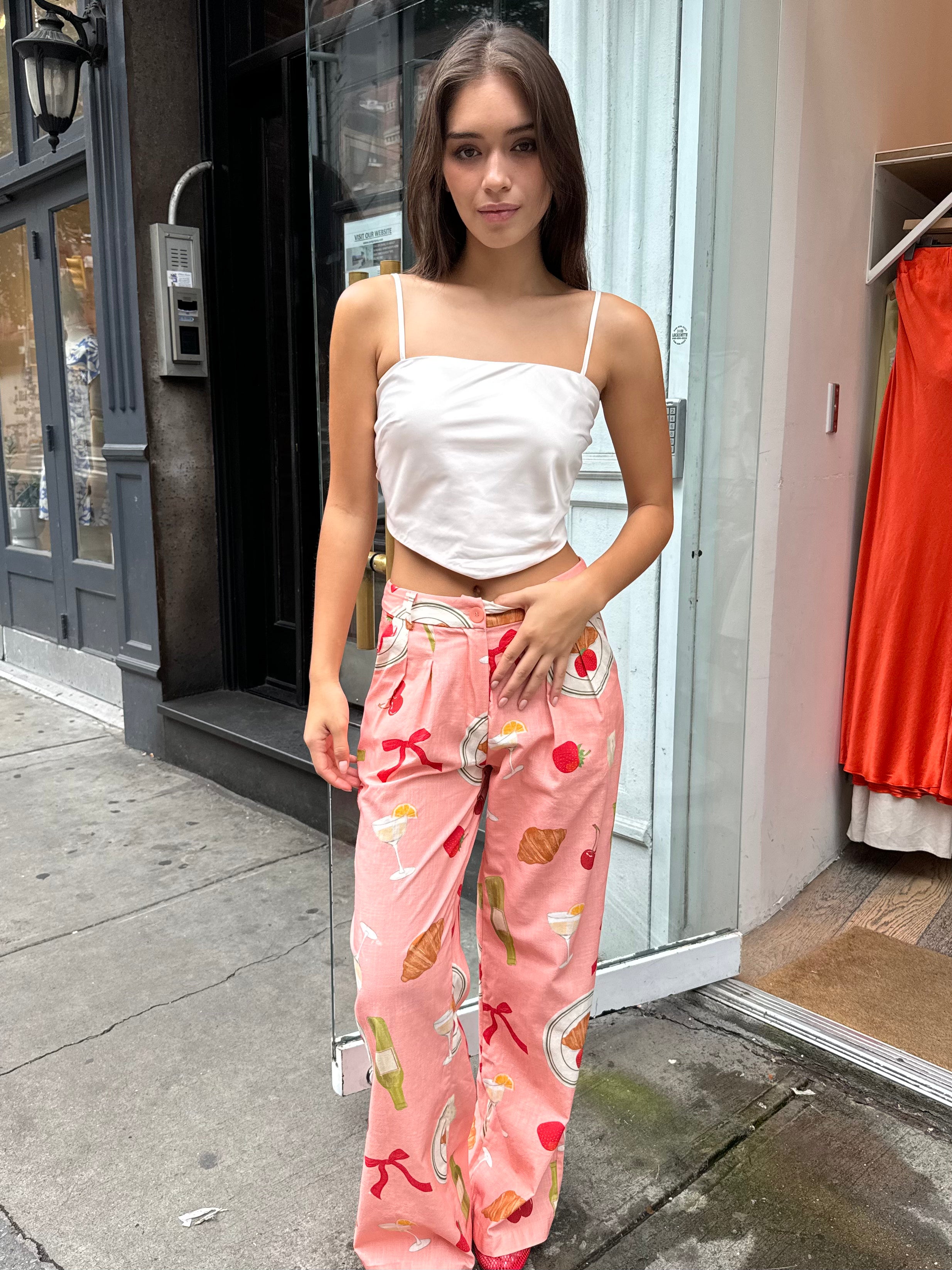 Fessant Trousers in Brunch Peach