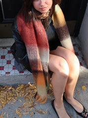 Sweetheart Scarf in Fall Leaves