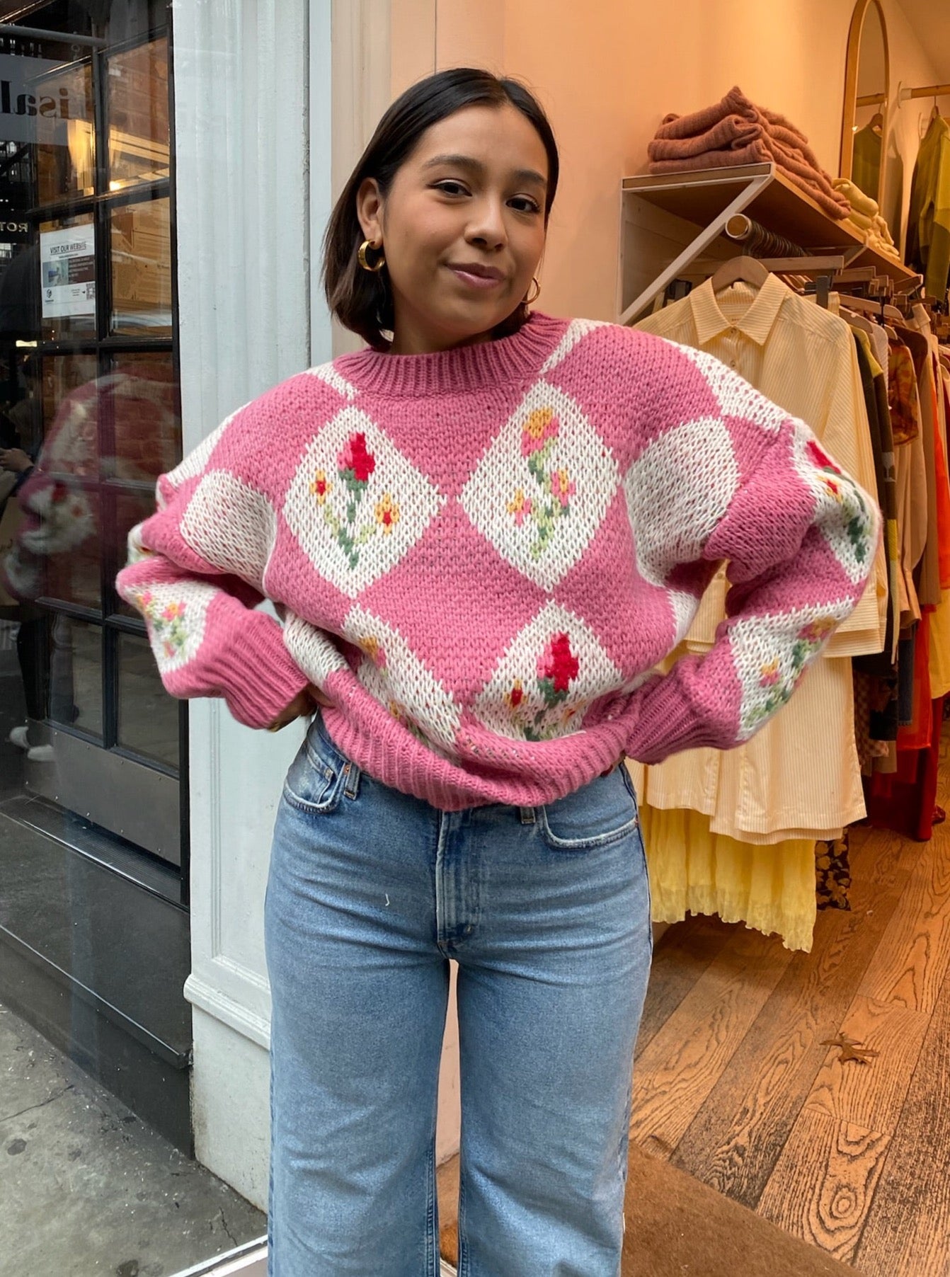 Vintage 2024 floral sweater