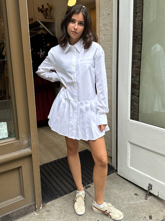 Sennae Shirt Dress in White