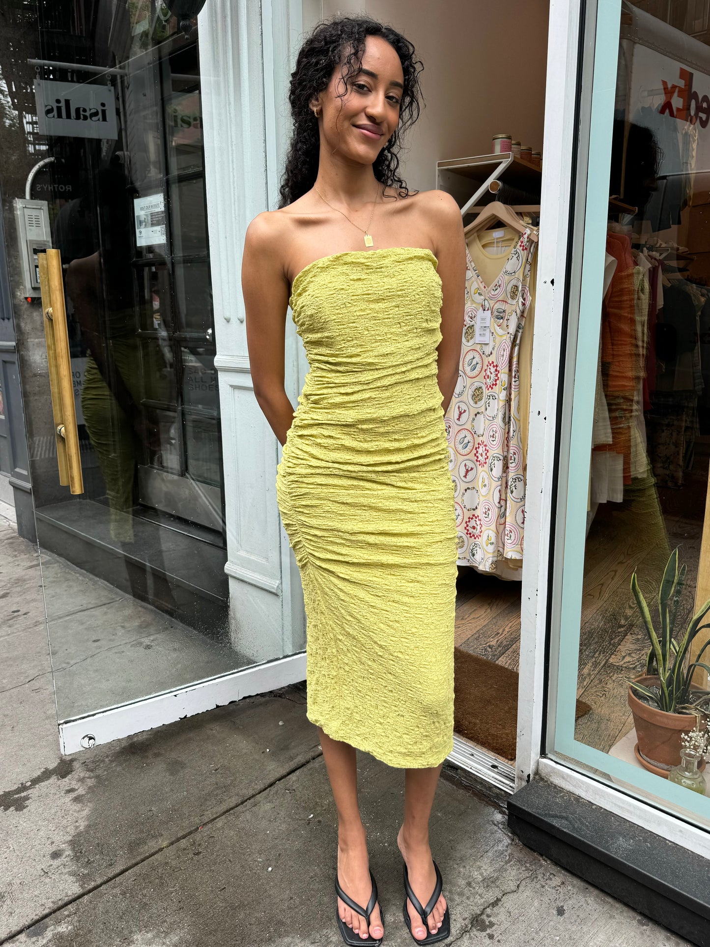 Galia Dress in Avocado