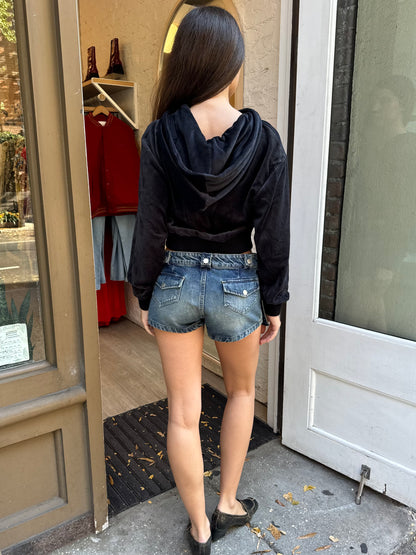 Micro Shorts in Denim