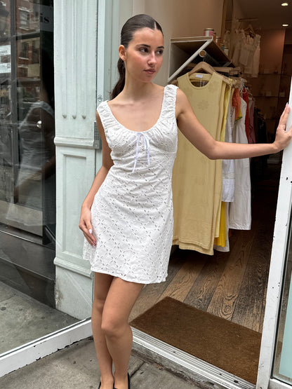 Cedar Dress in White