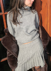 Cynthia Turtleneck Sweater in Grey