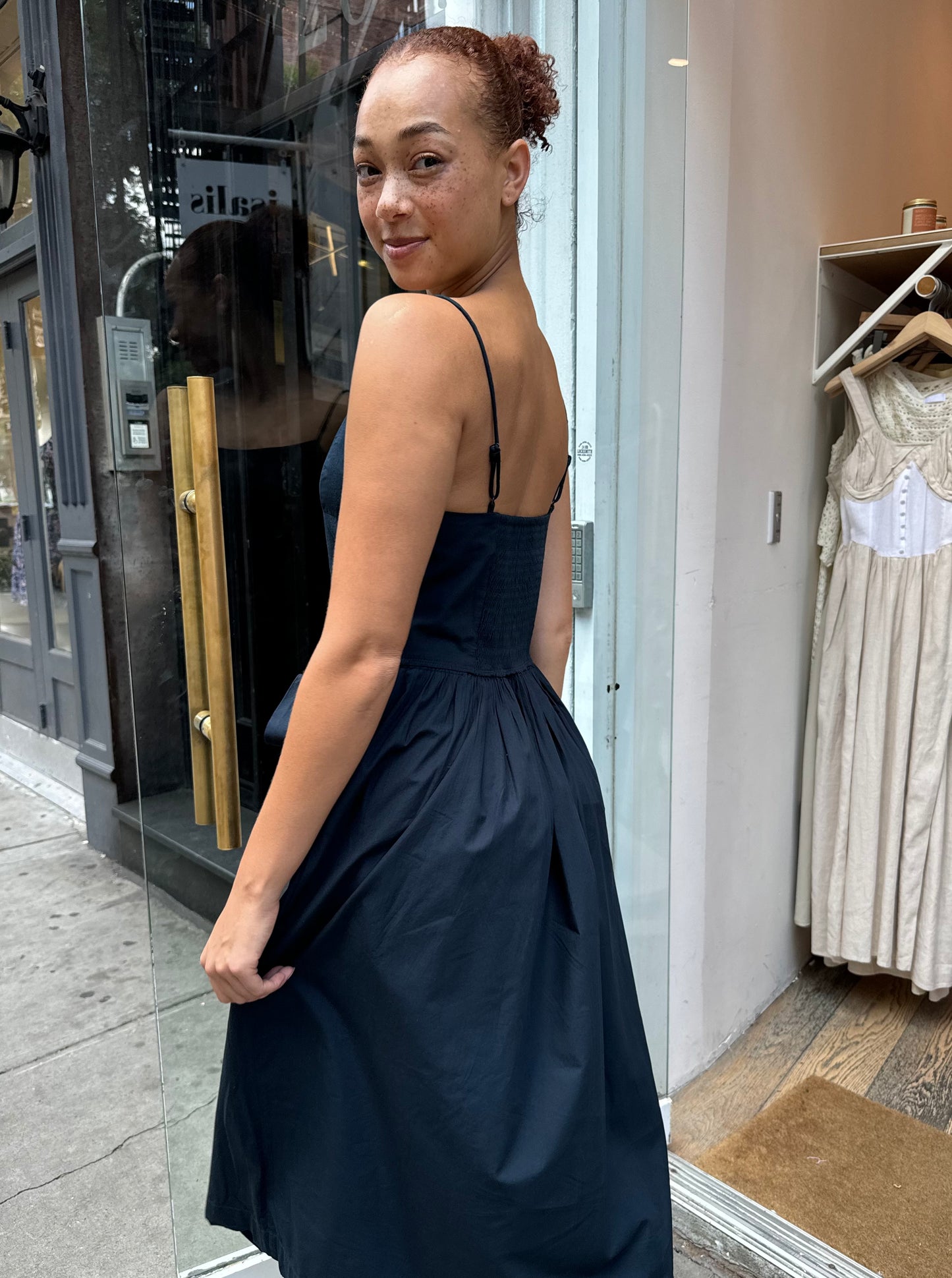 Penelope Dress in Navy