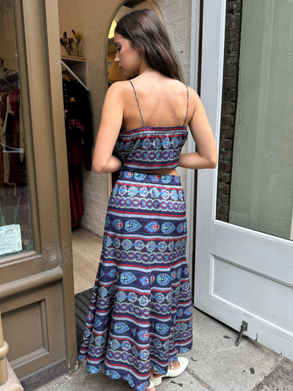 Barton Lane Skirt in Garden Mosaic