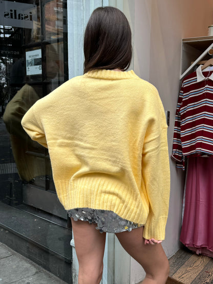 Emmy Sweater in Soft Yellow