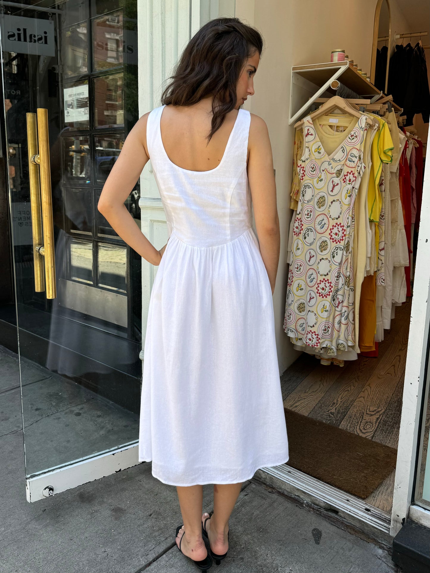 Leonie Dress in Vintage White