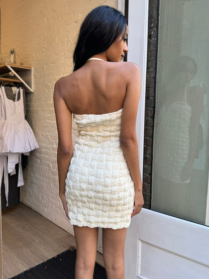 Jannika Mini Dress in Creme