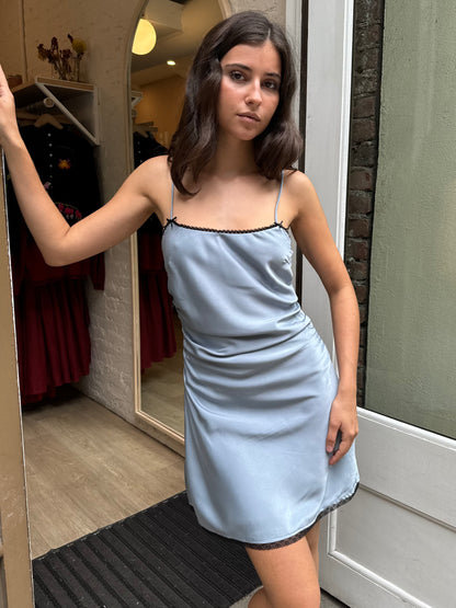 Honor Dress in Slate Blue