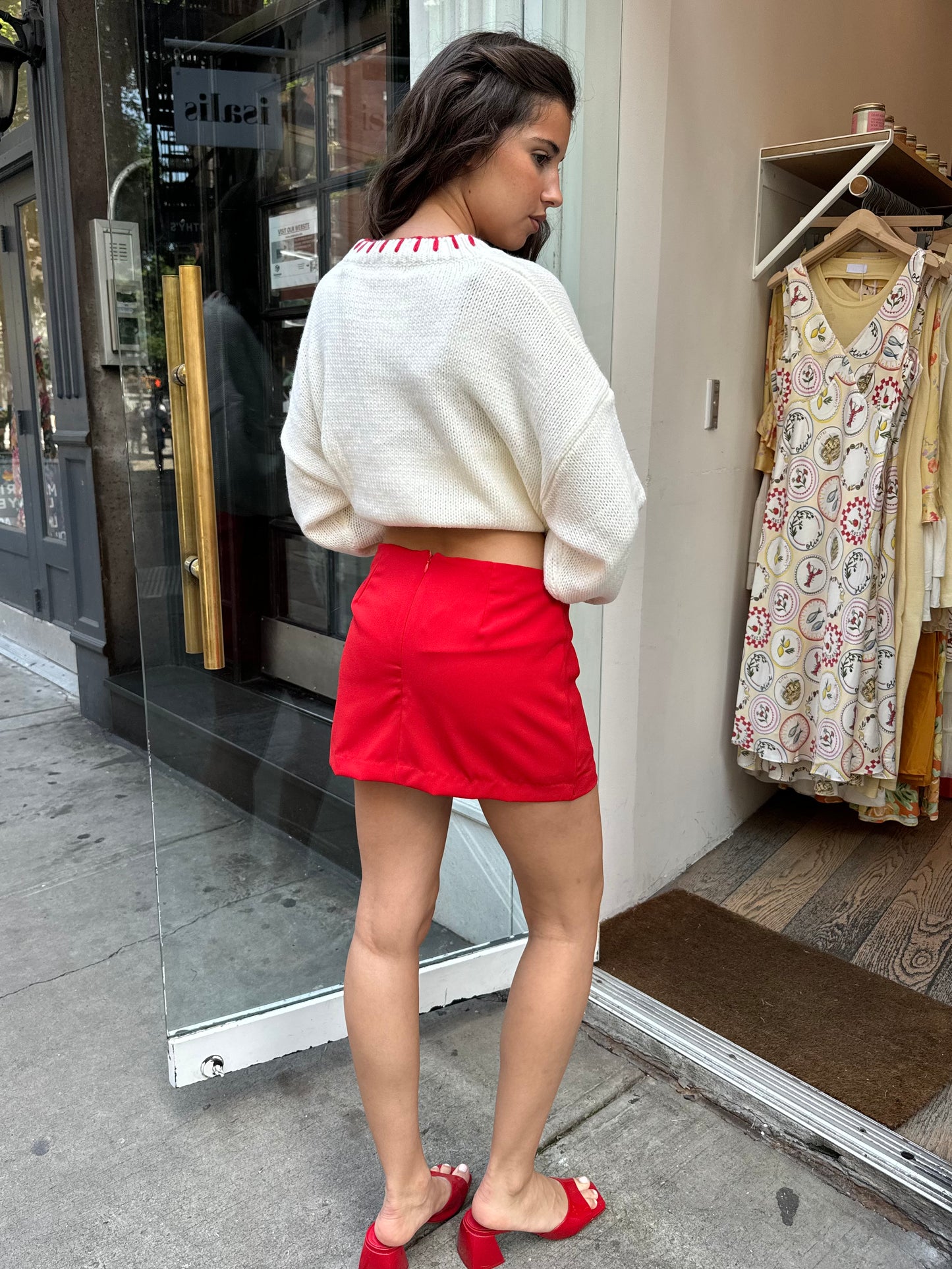 Jinx Mini Skort in Red