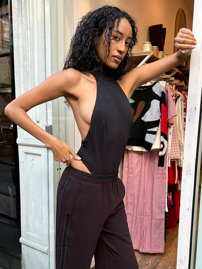 Larsen Racer Bodysuit in Black