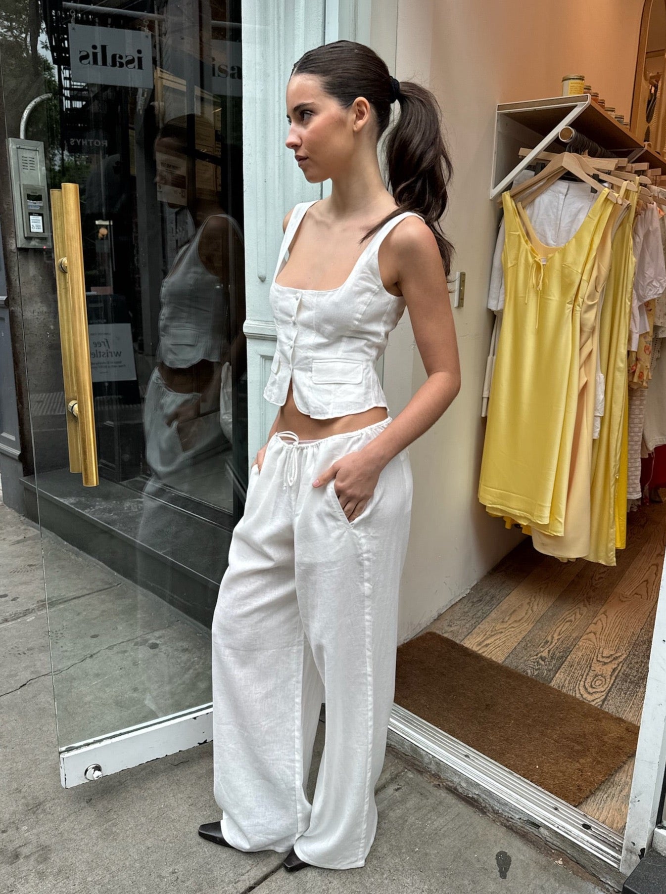 Pamona Oversized Pants in White