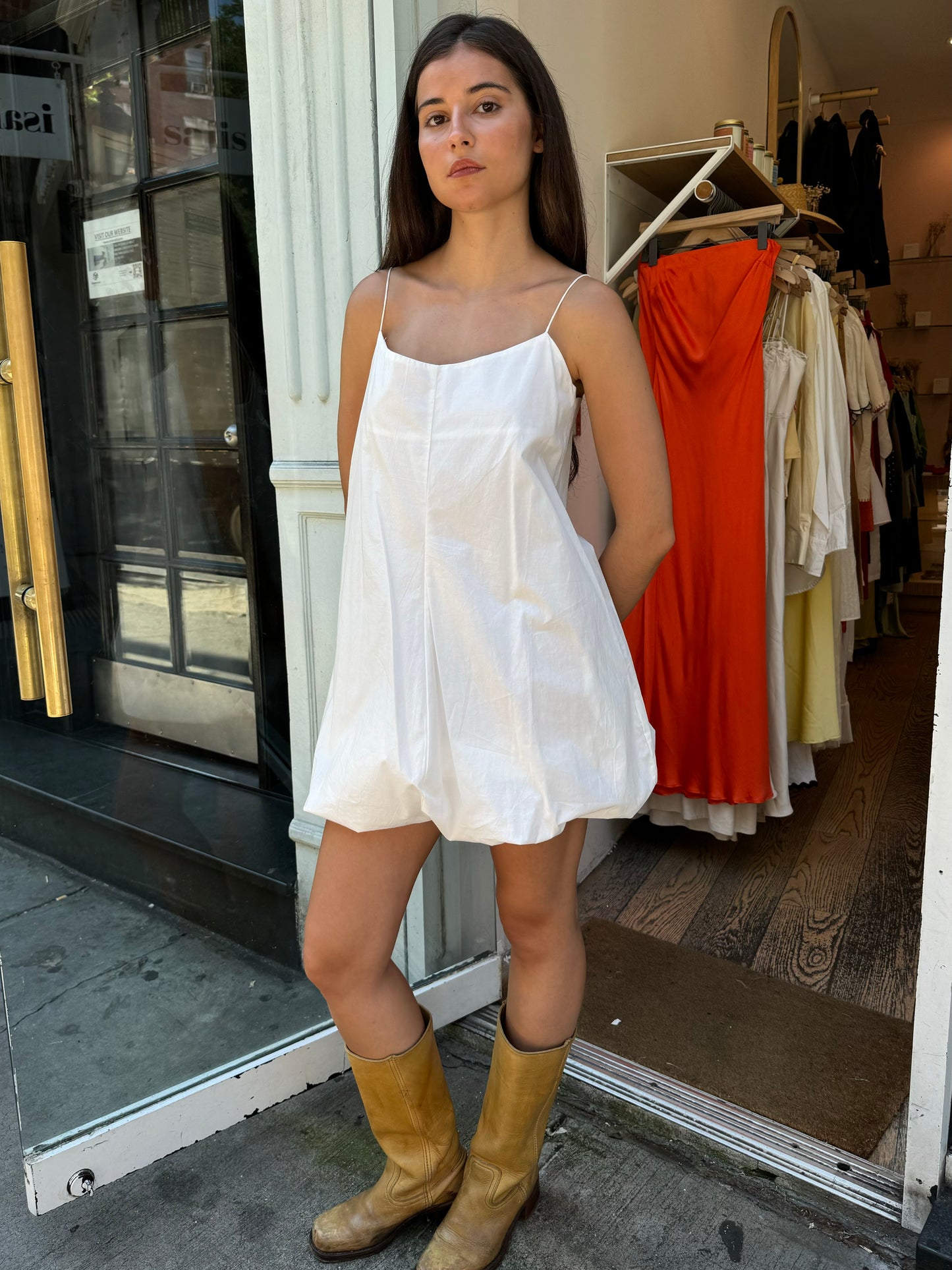 Anais Mini Dress in White