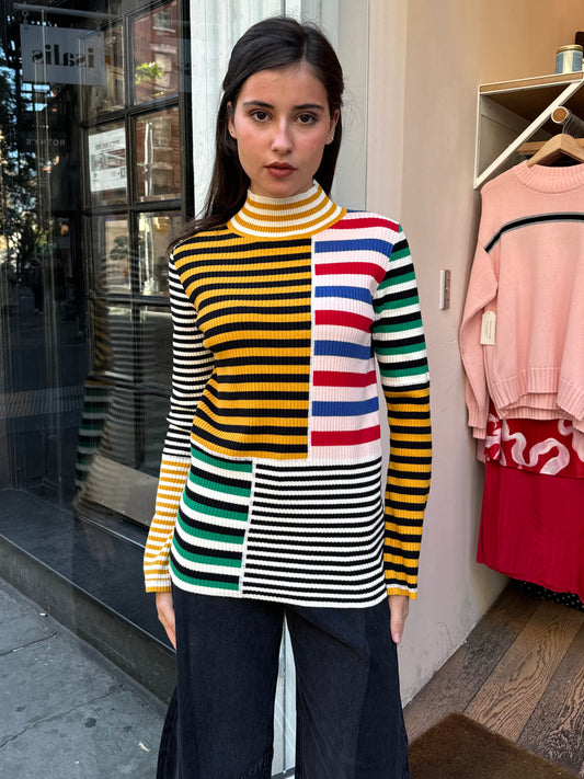 Cecil Top in Multi Stripe