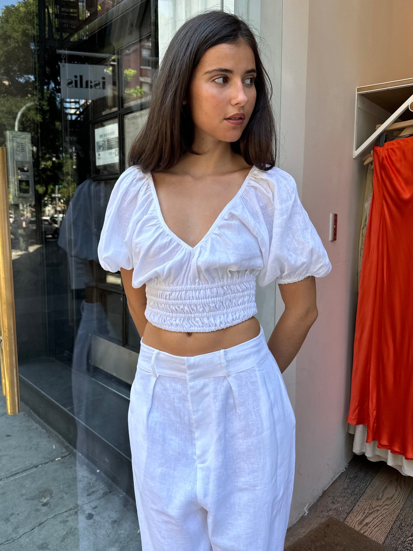 Geriba Top in White