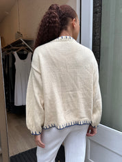 Teresa Knit Cardigan in Cream