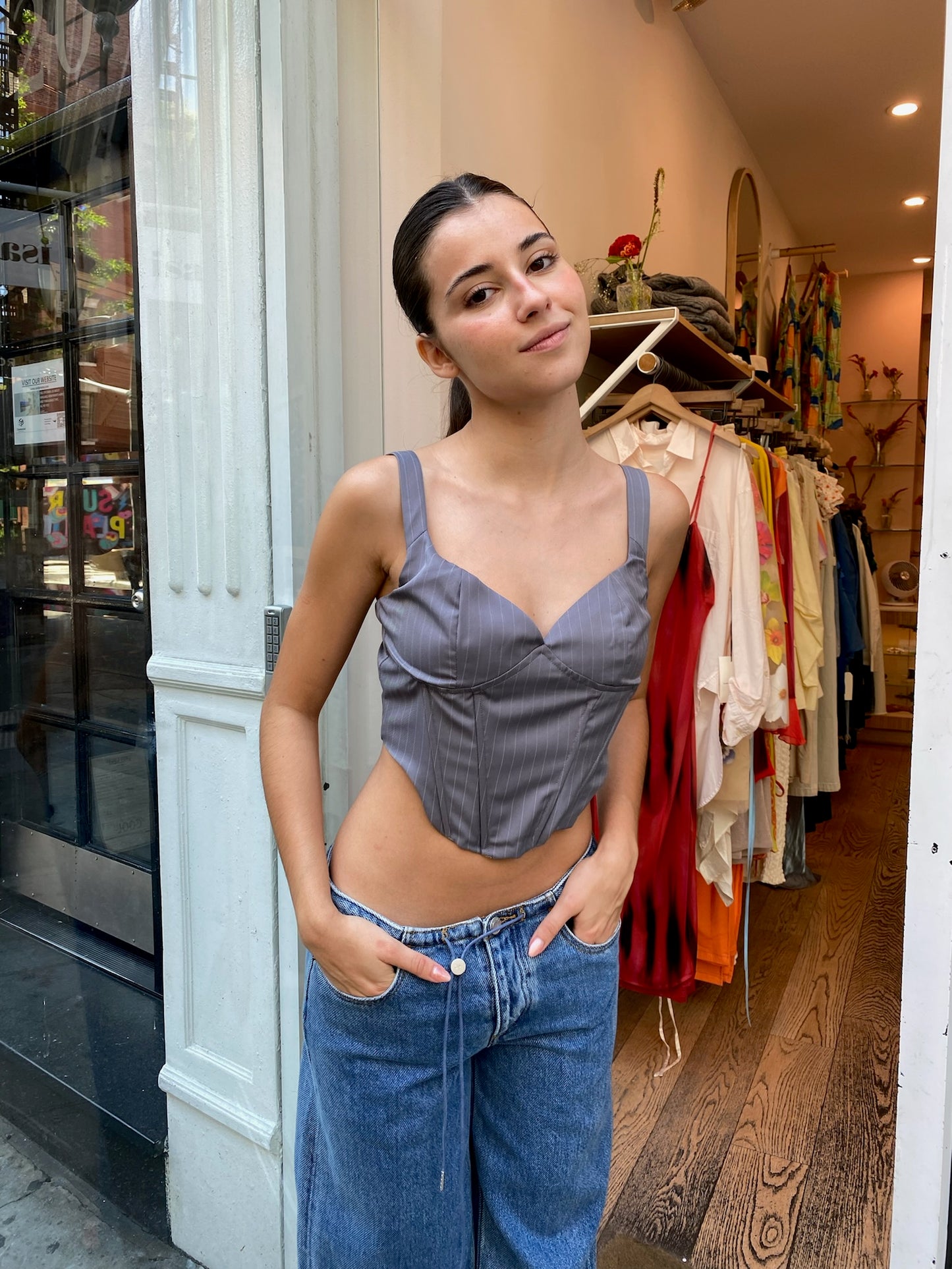 Noa Corset in Grey