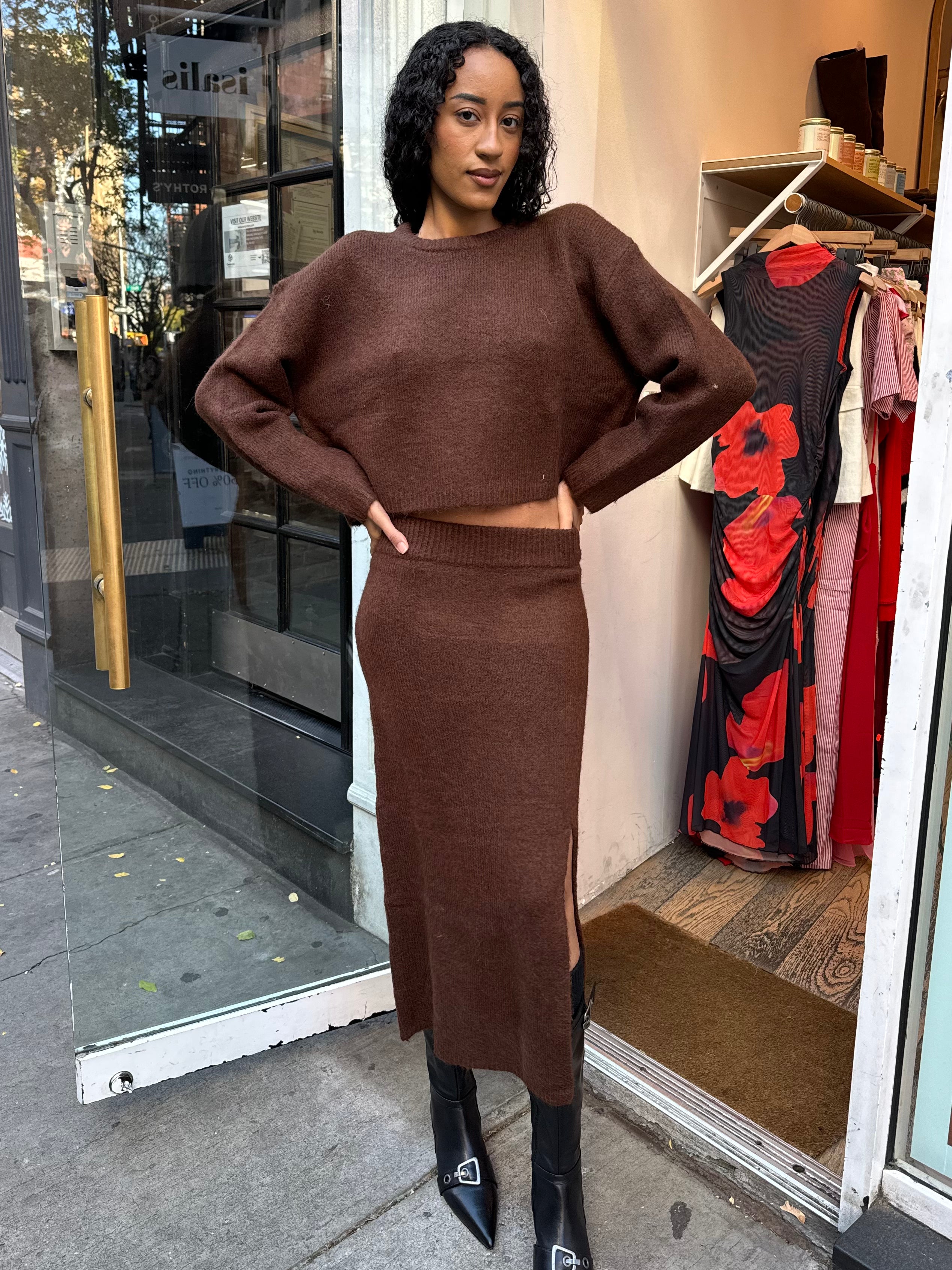 Sinisa Skirt in Brown