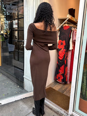 Jada Dress in Chocolate