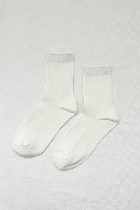 Her Socks in Classic White