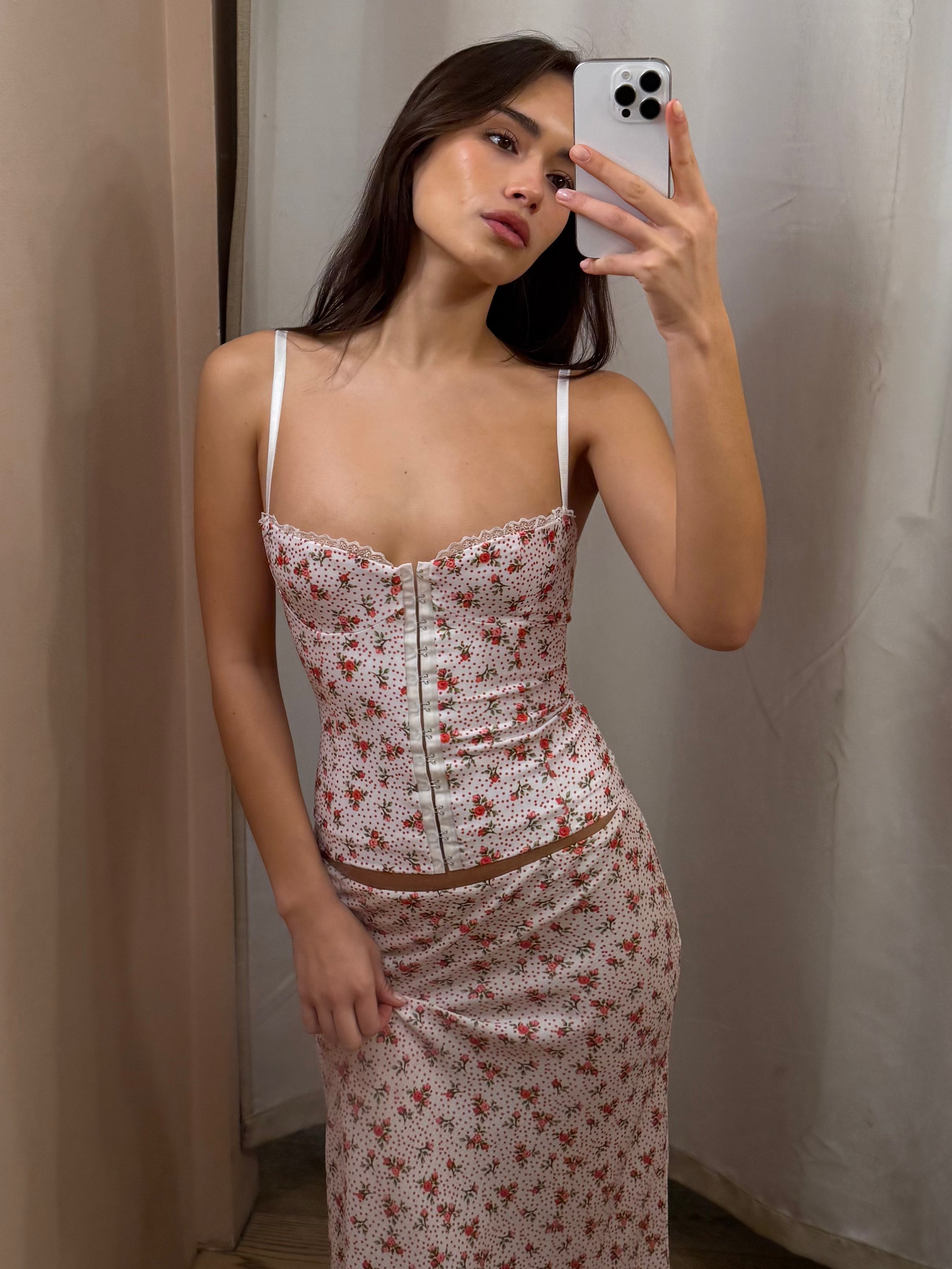 Caroline Corset in Floral