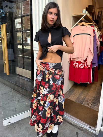 Evelyn Skirt in Araki Orchid