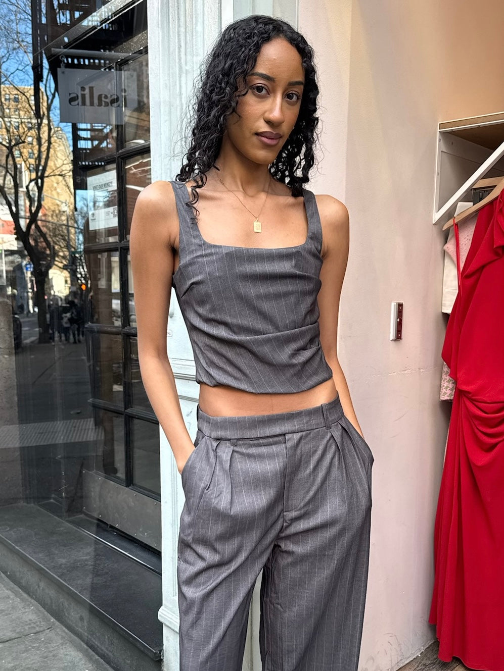 Monique Top in Grey