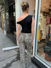 Ronnie Low Rise Pants in Leopard