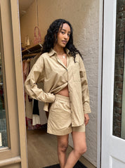 Luella Shorts in Khaki